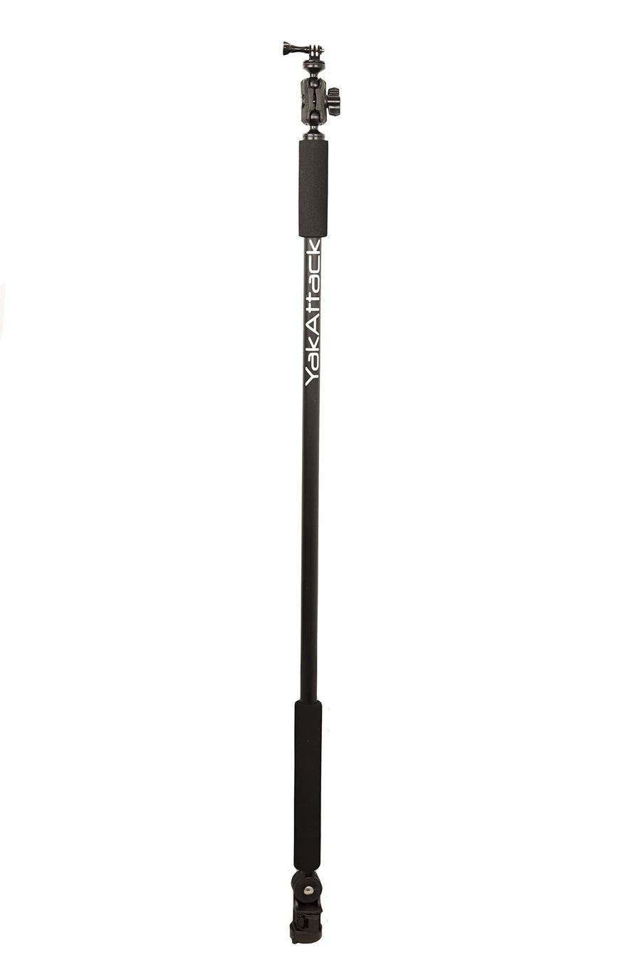 Boomstick Pro YakAttack Camera Mount | 51.5" Floating Aluminum Pole with LockNLoad Base | Includes GoPro & 1/4-20 Camera Attachments | 360° Rotation | Made in USA