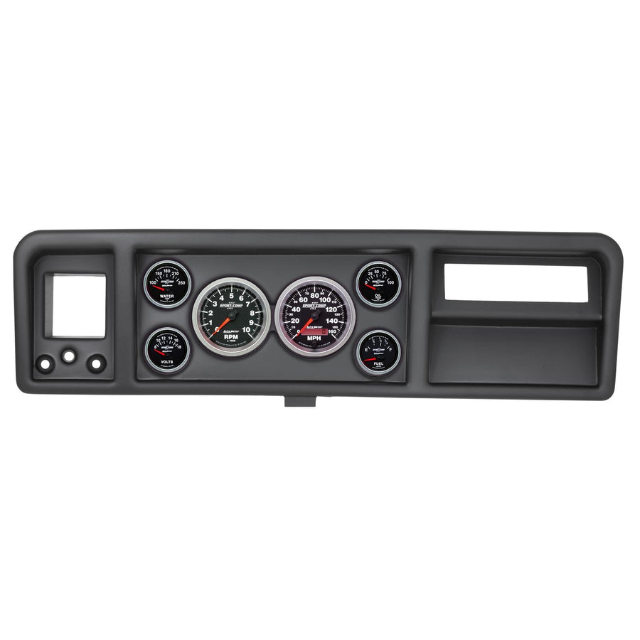 AUTO METER Direct Fit Dash Kit 2146-12, Ford Truck 73-79, Tach/Mph/Fuel/Oilp/Wtmp/Volt, Sport-Comp Ii