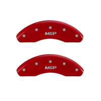 Caliper Covers MGP 38022SMGPRD Red Powder Coat Finish 'MGP' Engraved Caliper Cover with Silver Characters, (Set of 4)