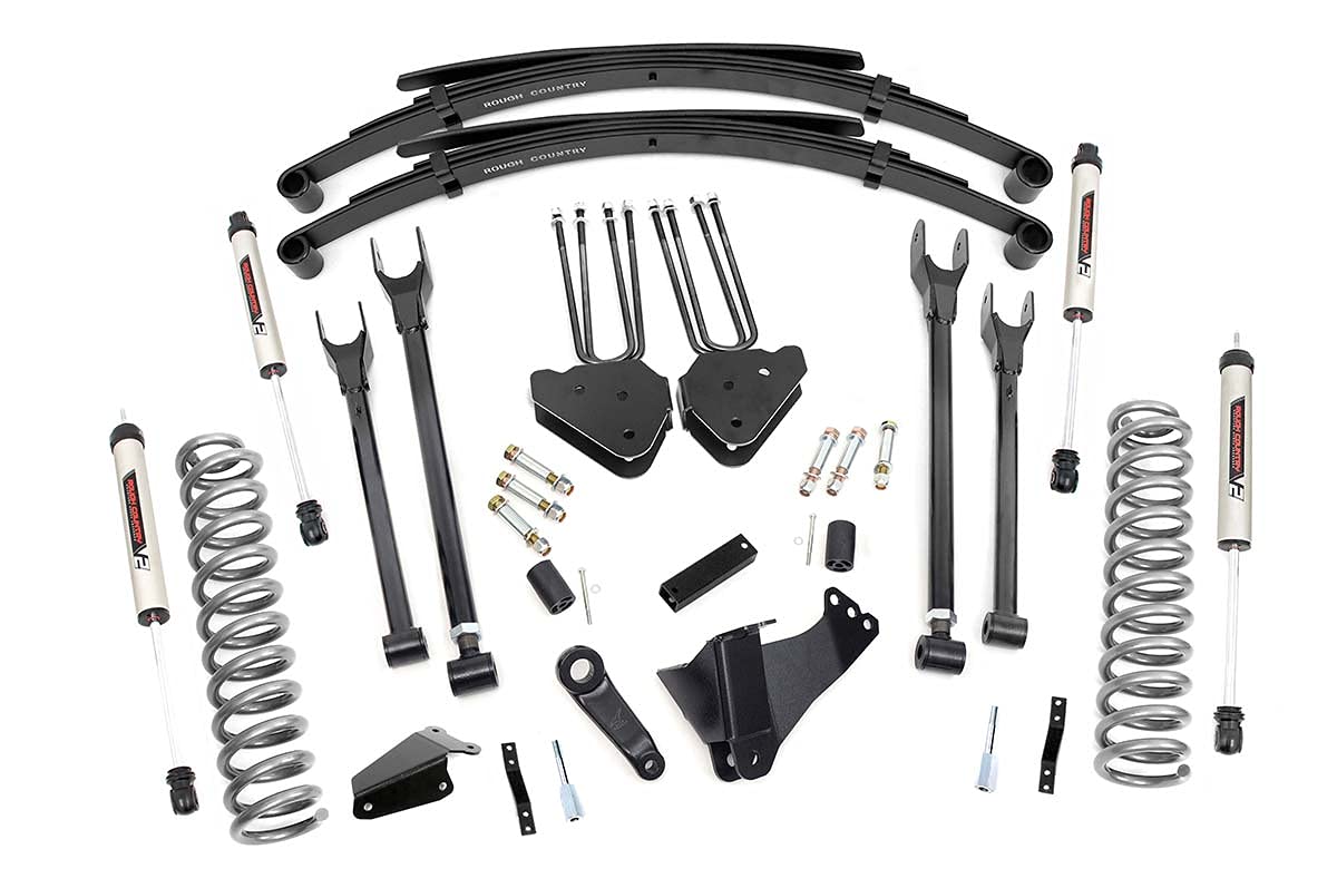 8" Lift Kit Rough Country w/V2 Shocks for 05-07 Super Duty | Diesel - 590.20
