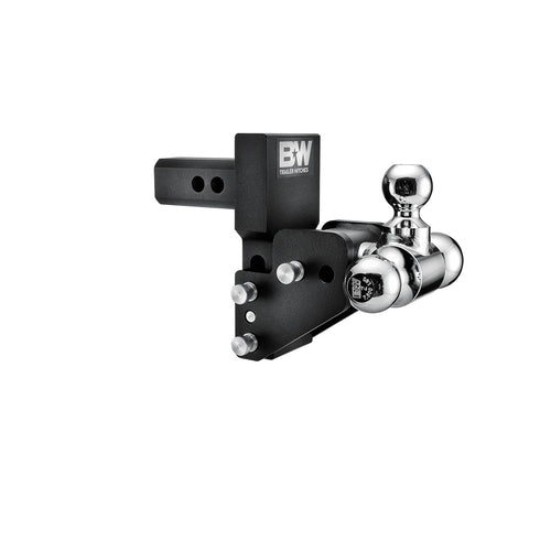 MultiPro B&W Trailer Hitches Tow & Stow Adjustable Trailer Hitch Ball Mount Compatible with MultiPro Tailgate - Fits 2" Receiver, Tri-Ball (1-7/8" x 2" x 2-5/16"), 2.5" Drop, 10,000 GTW - TS10064BMP