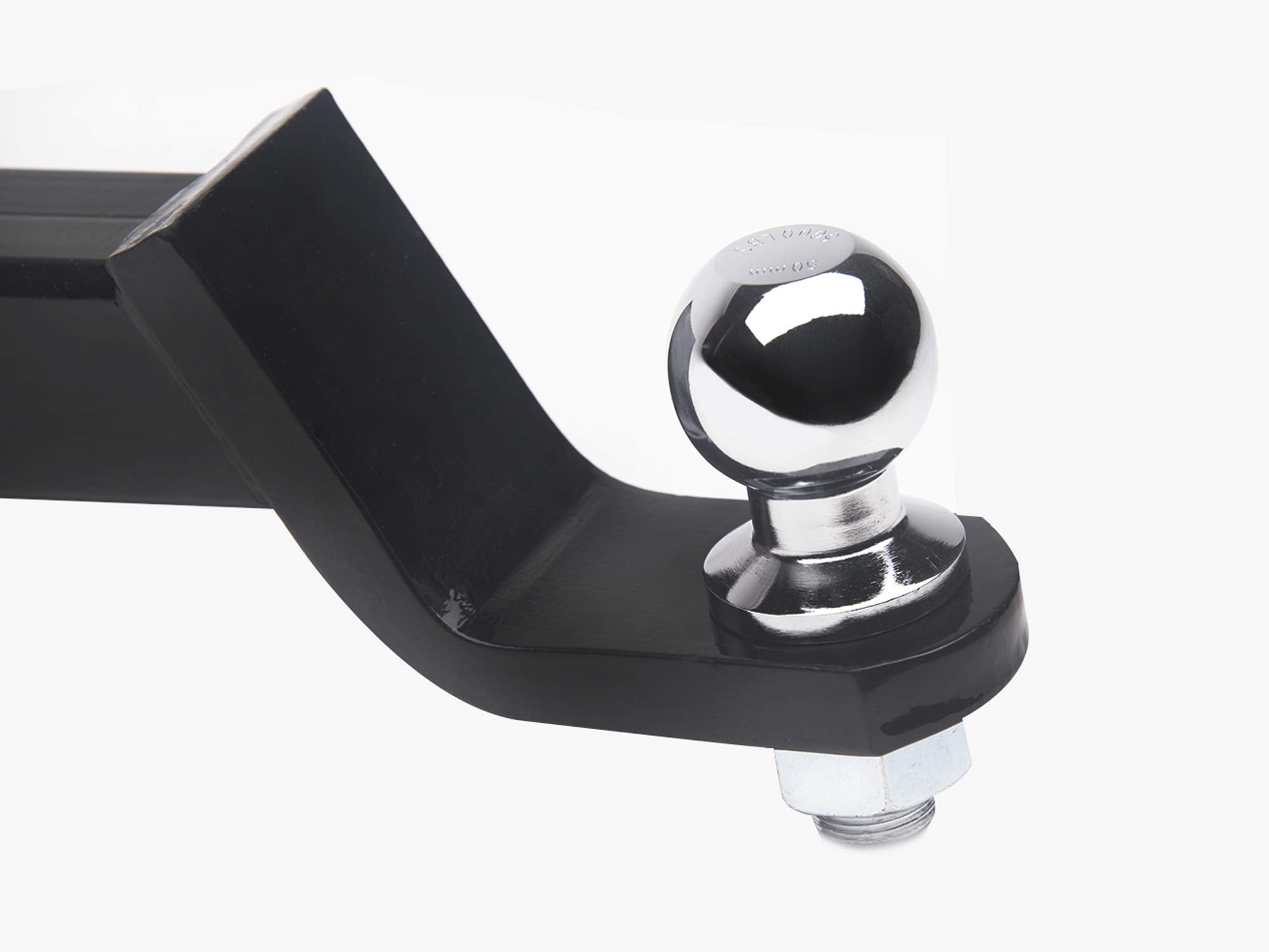 2.75" Drop Down Armordillo Loaded Ball Mount Trailer Tow Hitch with 2" Receiver Tube Universal Fit - Black