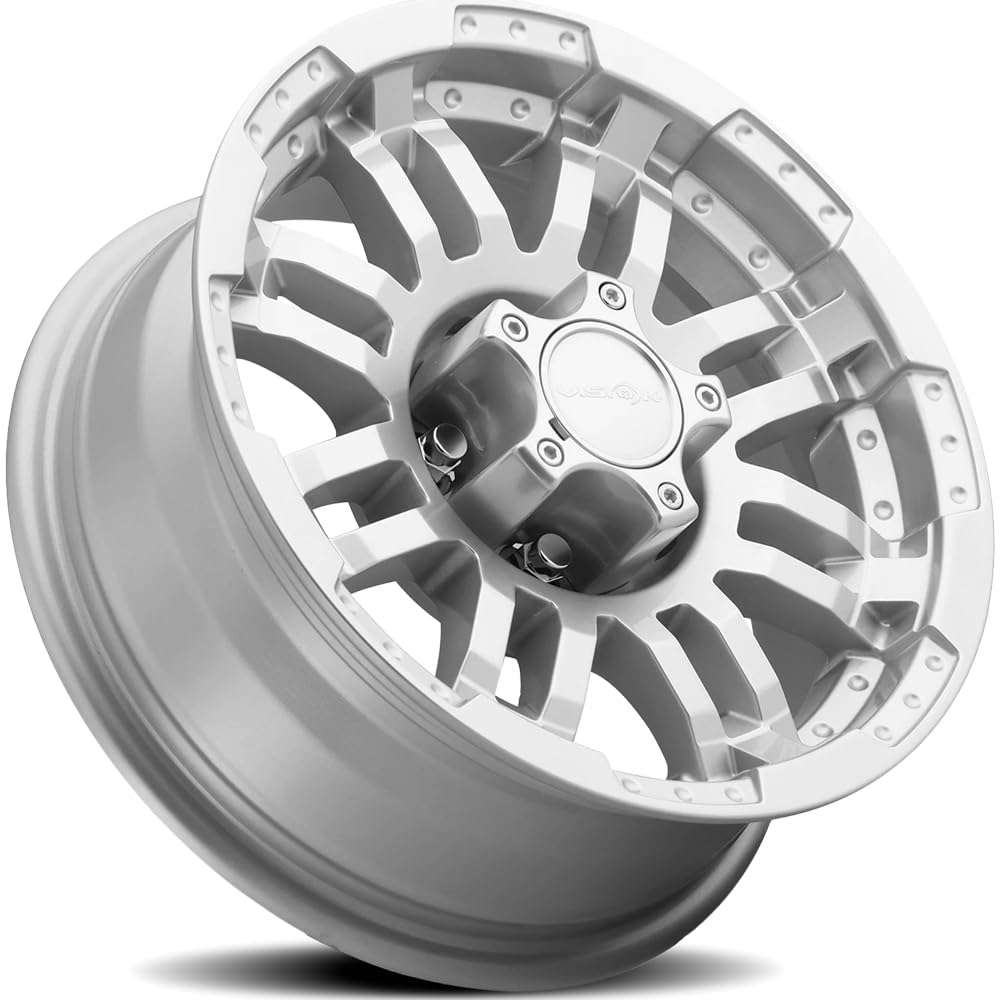 375 Warrior Vision 17x8.5 5x5.5" +18mm Silver Wheel Rim 17" Inch