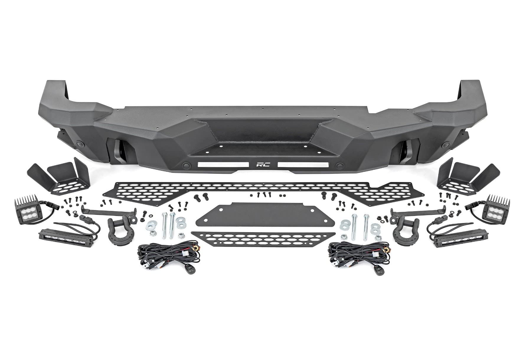 Rough Country Heavy Duty Rear LED Bumper for 21-24 Ford Bronco | Flood - 51092