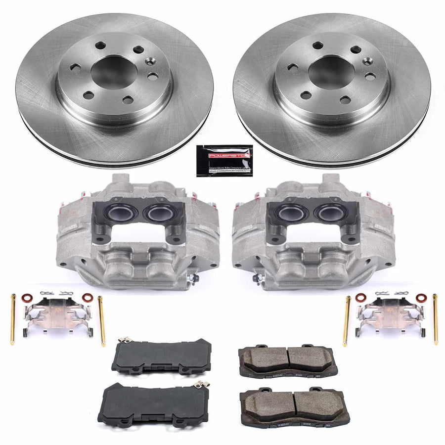 Power Stop Autospecialty KCOE7126 Front Caliper Brake Kit- Brake Rotors, Ceramic Brake Pads and Brake Calipers