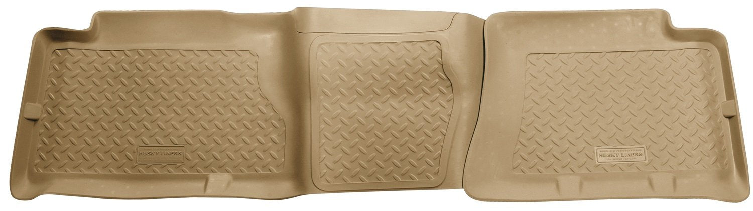Husky Liners Second Seat Custom Fit Floor Liner for Select GMC Sierra Models (Tan)