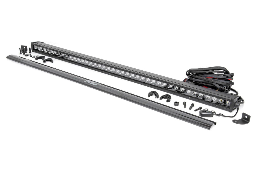 40" Rough Country Single Row LED Light Bar - 200W, 16,000 Lumens 5W CREE LEDs, Spot Focus Beam for Off-Road Trail Lighting