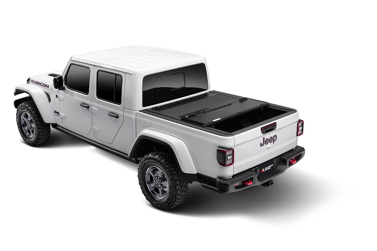 Rugged Ridge Hard Folding Armis Tonneau Cover for Jeep Gladiator JT | Tri-Fold, Weather Resistant, Full Bed Access | 13550.24 | Fits 2020-2025 Jeep Gladiator JT