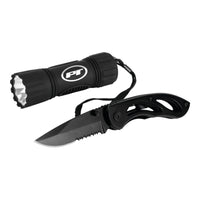 Power Tactical Knife Performance Tool W2491 and Composite Flashlight Set (Sold as 1 set)
