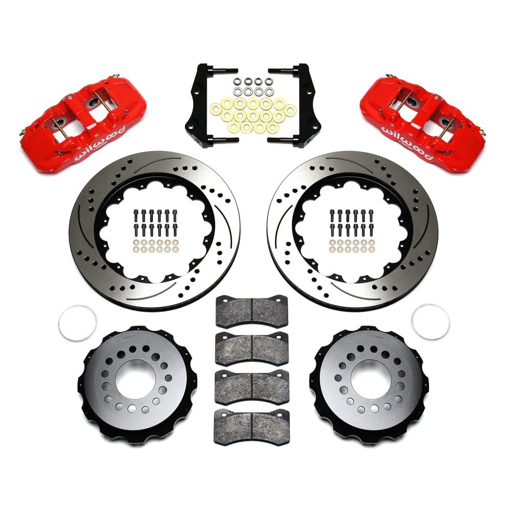Red AERO4 Rear Kit,14.25", Drilled