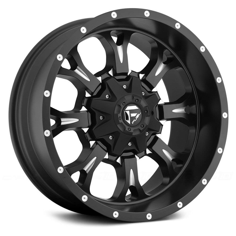 D517 Fuel Krank Black Wheel with Painted and tpms (18 x 9. inches /8 x 170 mm, 1 mm Offset)