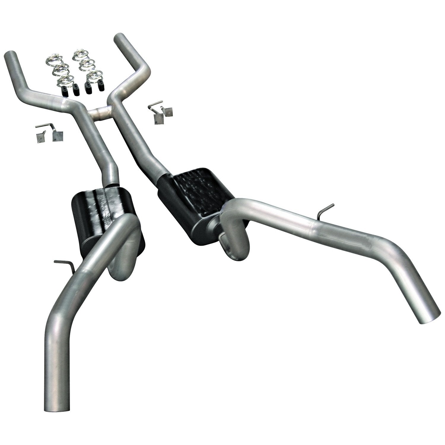 American Thunder Flowmaster 17201 Crossmember-Back Exhaust Kit 3 Inch Aluminized Steel Compatible with 1967-1969 Chevy Camaro and Pontiac Firebird V8
