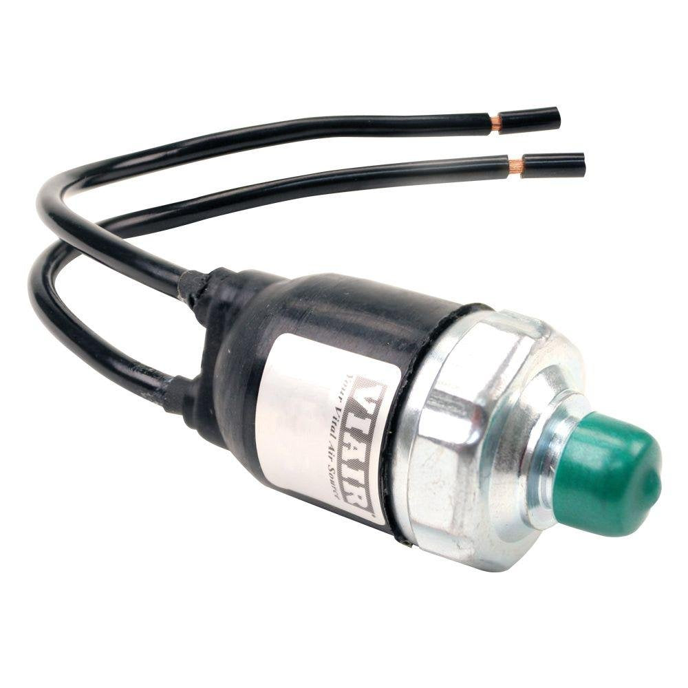 Push Button VIAIR Sealed Pressure Switch, Automatic, Black