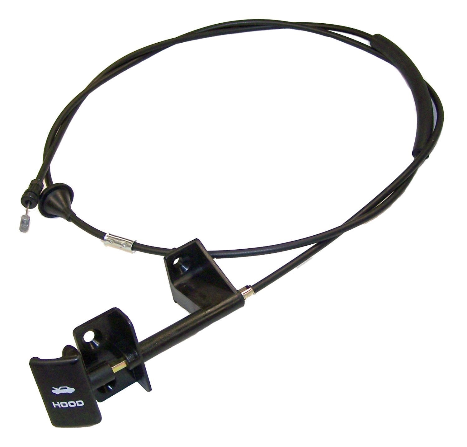 Hood Release Cable Crown Automotive Electrical, Lighting and Body, Black