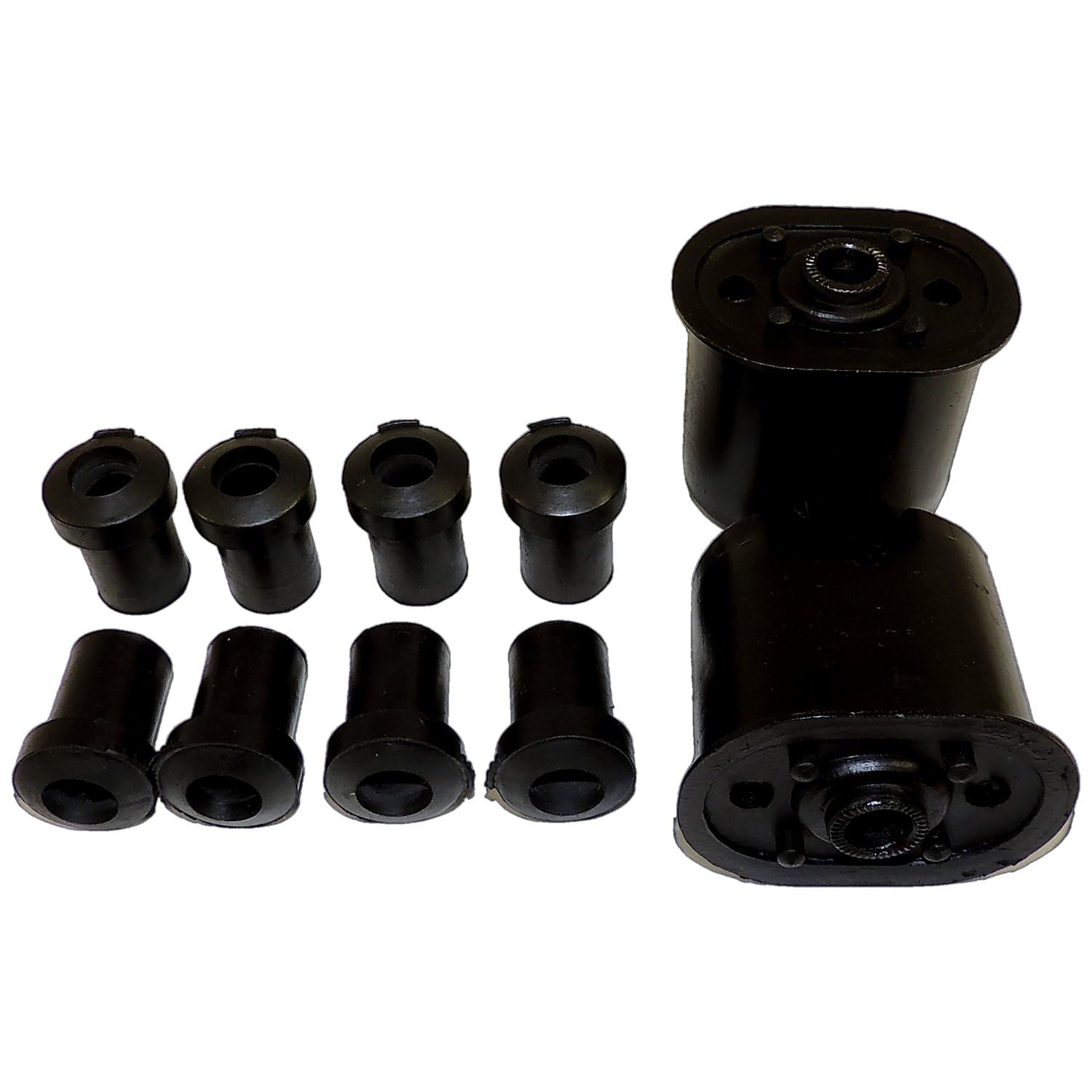 5006950K Crown Automotive Leaf Spring Bushing Kit,Black