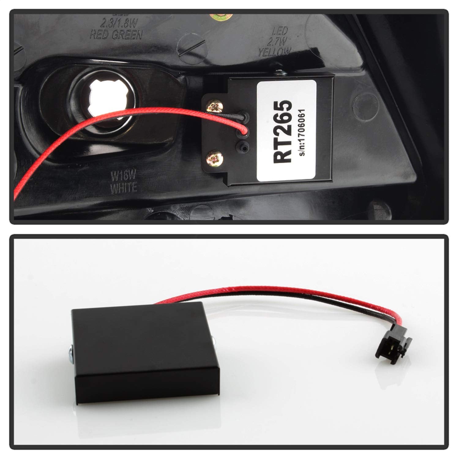 Ford Focus 12-14 5Dr Only Spyder 5085139 (Do not Fit 4Dr Sedan) LED Tail Lights - Black