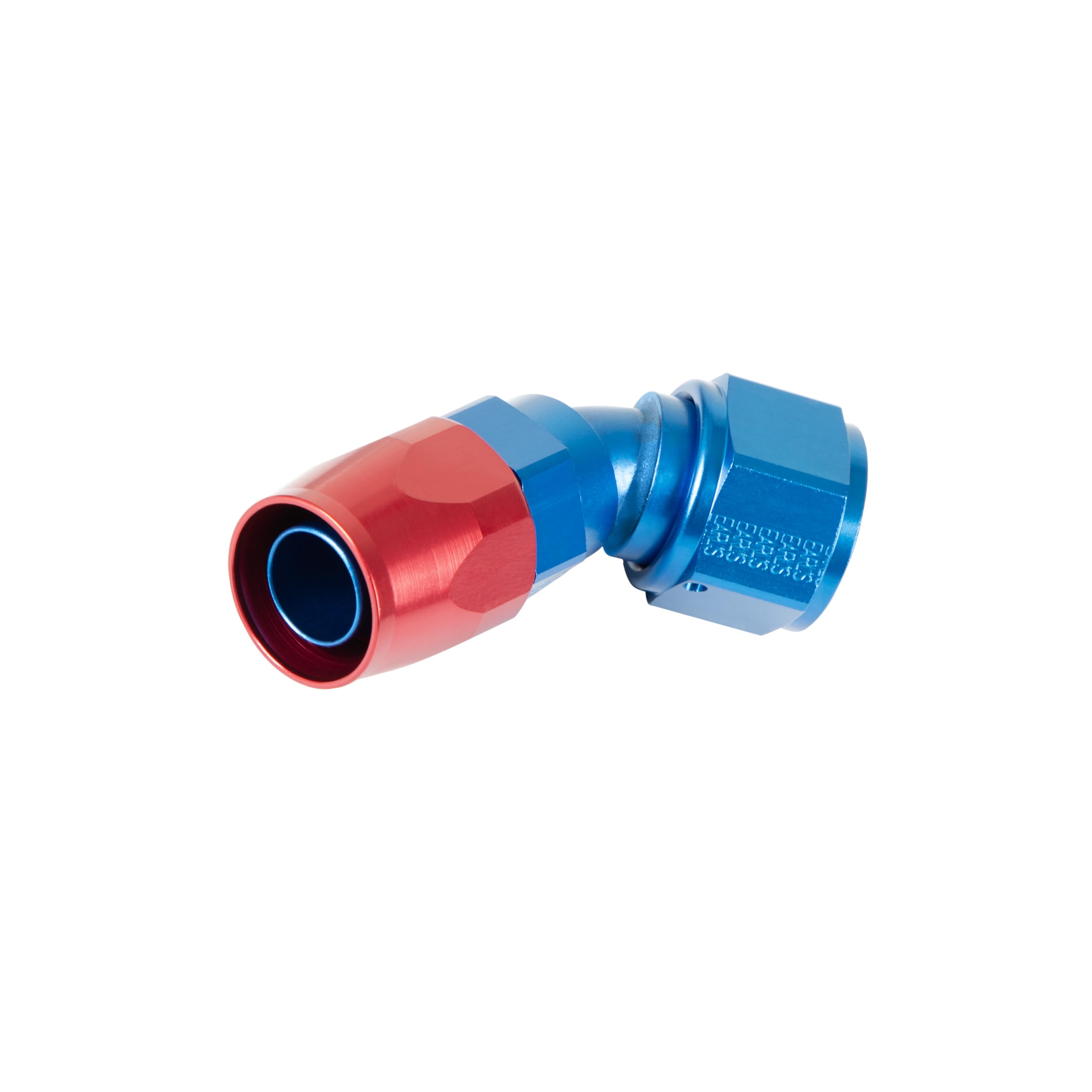 Earl's 45 Degree -12 AN Swivel-Seal® Hose End - Red/Blue - Clamshell Package