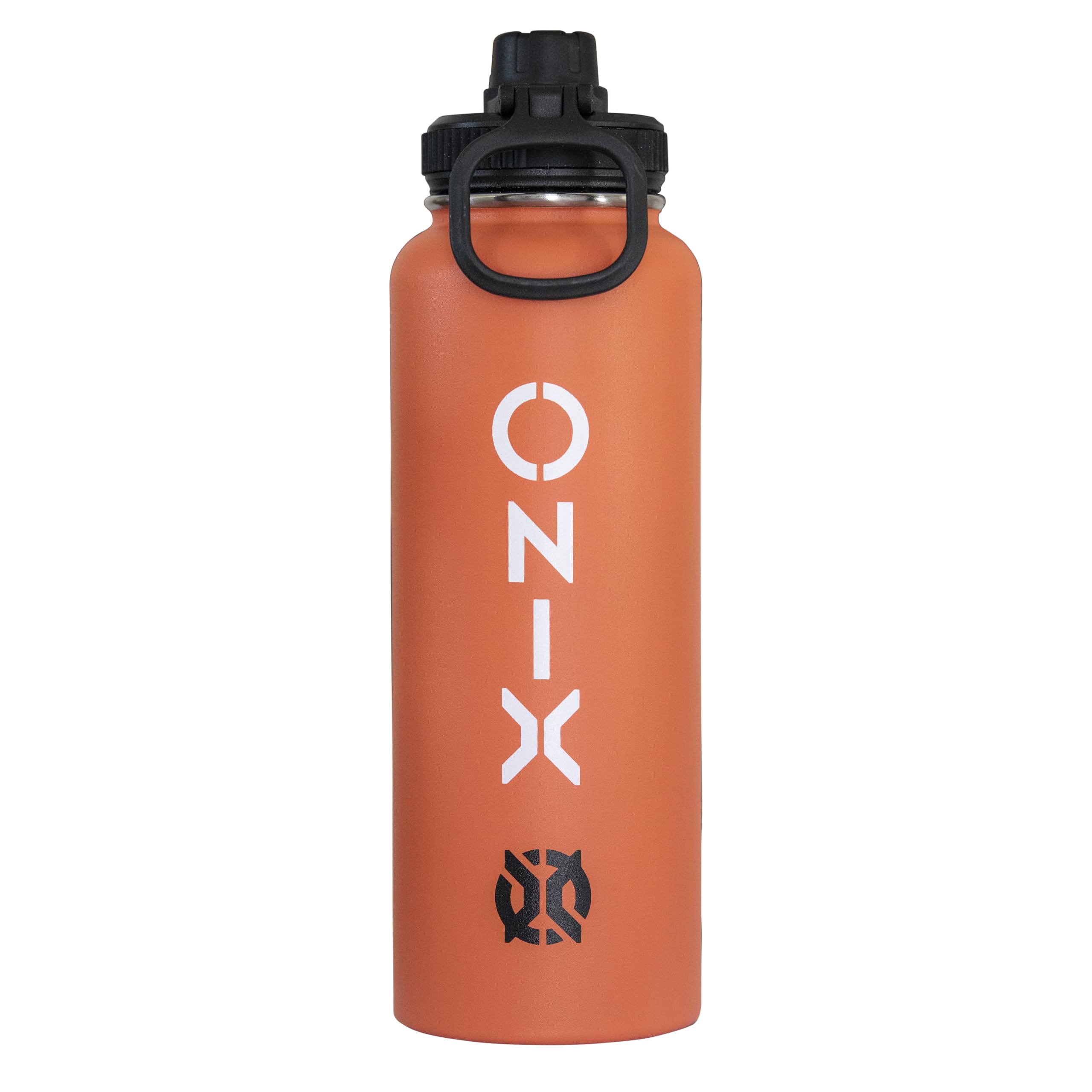 Stainless Steel ONIX Pickleball Accessory Dishwasher Safe Insulated Sweat Proof Double Wall 40 oz. Water Bottle — Orange