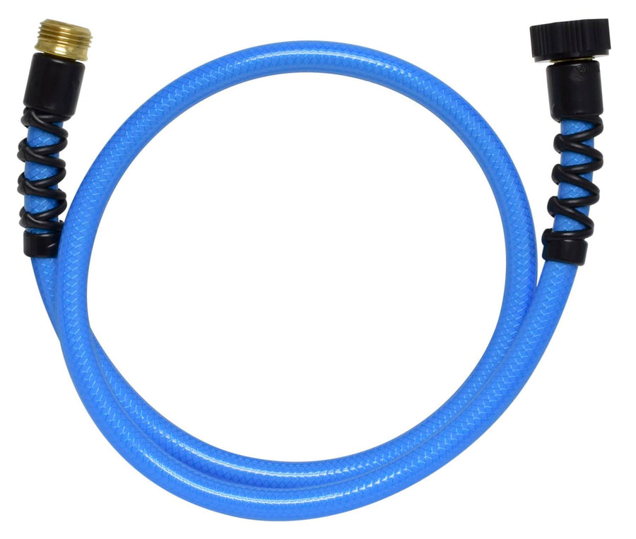 Valterra W01-8048 High Pressure AquaFresh Drinking Water Hose with Hose Savers - 1/2" x 4', Blue