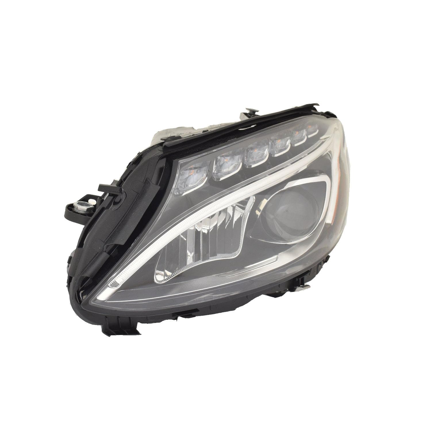For Mercedes Benz C Class Sedan 15-18 Coupe/CONV. 17-18 Headlight STATIC LED without Adaptive Light & Logo Driver Side | DOT Certified ACK 205 906 77 03 64 | MB2502227