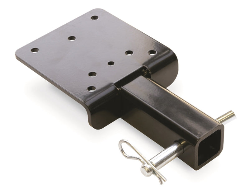 Winch WARN 68531 Trailer Hitch Adapter Mounting Plate, Black