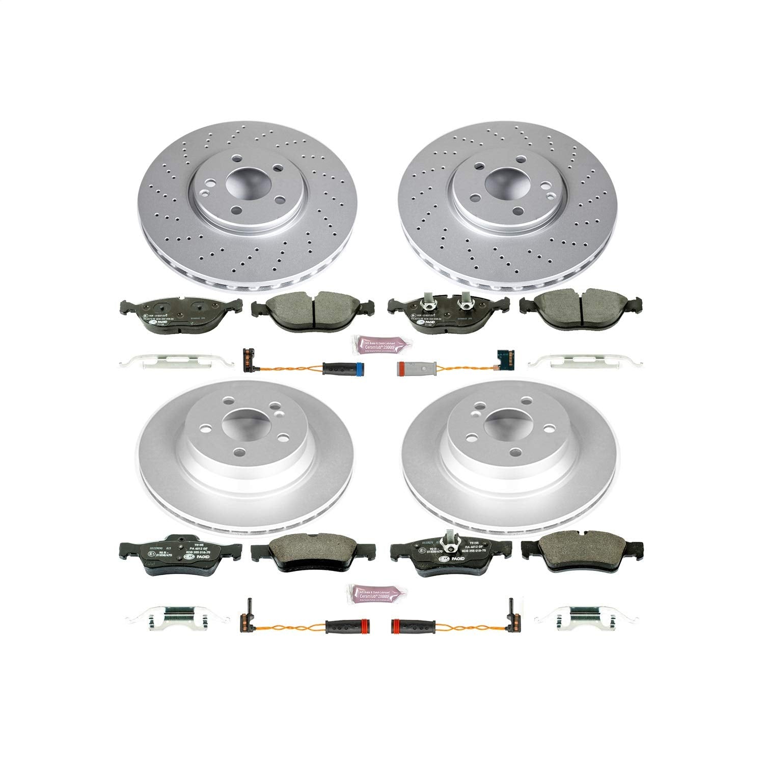 Euro-Stop Brake Kit Power Stop ESK4517 For Mercedes-Benz E500 2004-2005 [Model Specific]