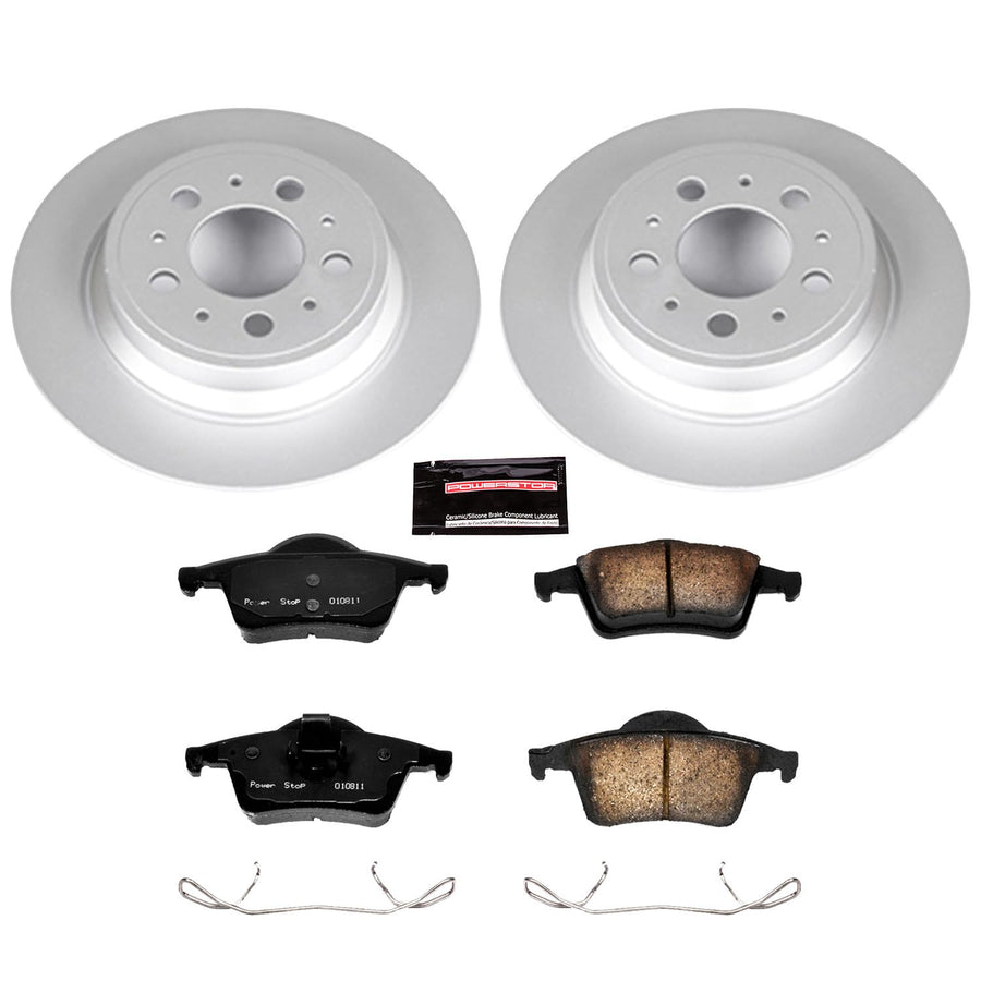Power Stop CRK5196 Z23 Evolution Geomet Coated Brake Kit For Volvo S60 2001-2009, Volvo S80 1999-2006, Volvo V70 2001-2007, Volvo XC70 2003-2007 [Model Specific]