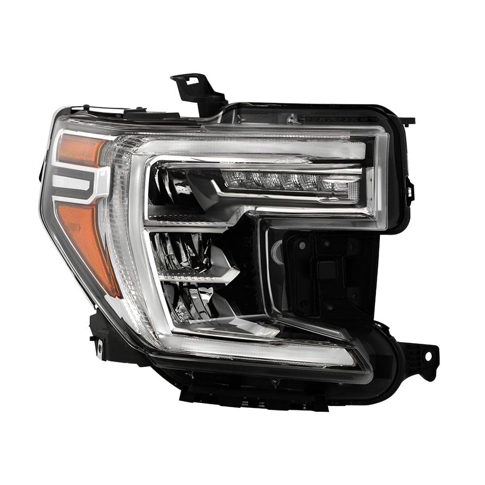 GMC Sierra 1500 19-22 Full LED w/LED Signal Spyder high Low Beam Headlight - OE Right