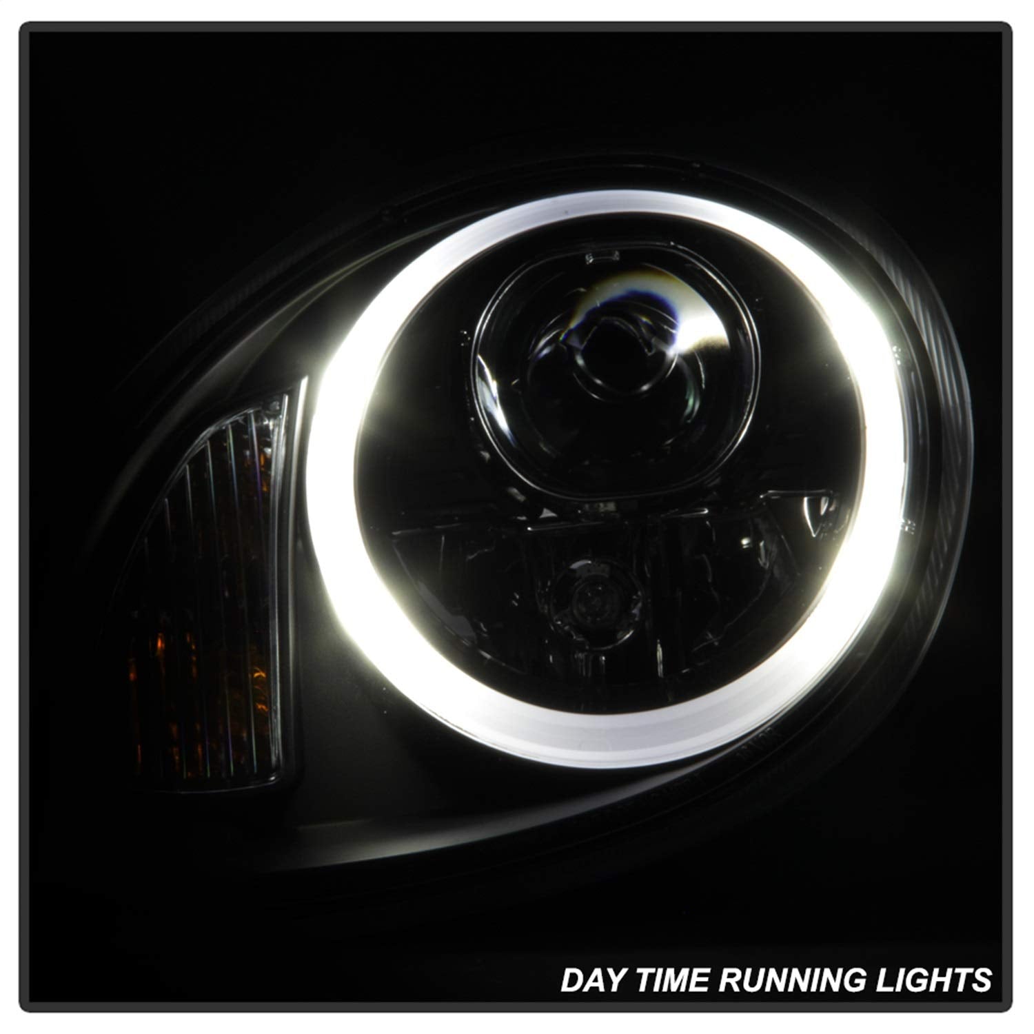 Projector Headlight Spyder Auto PRO-YD-P98705-DRL-BK, 1 Pack