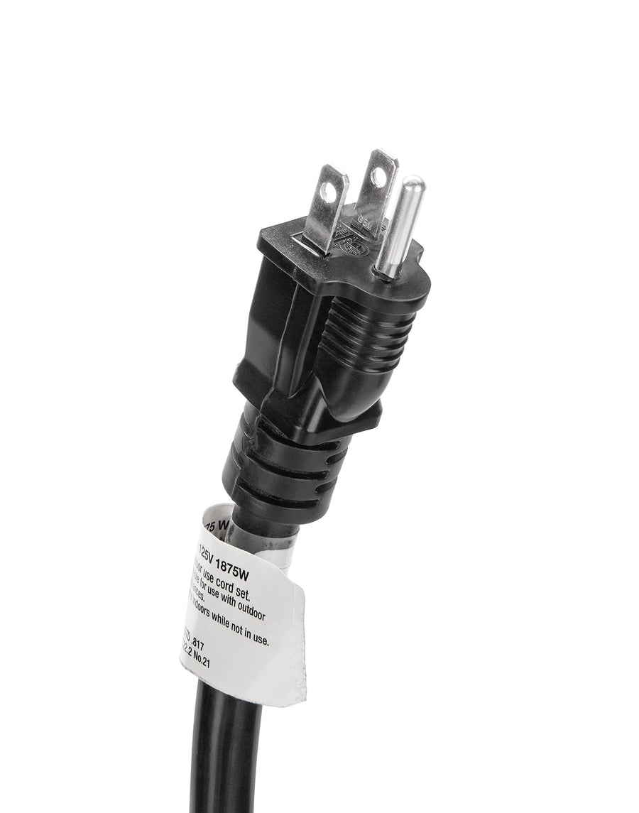 15 Amp Camco 50-Ft RV Extension Cord - Rated for 125V / 1,857W - Features Heavy Duty 14-Gauge Copper Wire for Superior Conductivity & Coated w/Heat-Resilient PVC (55143)