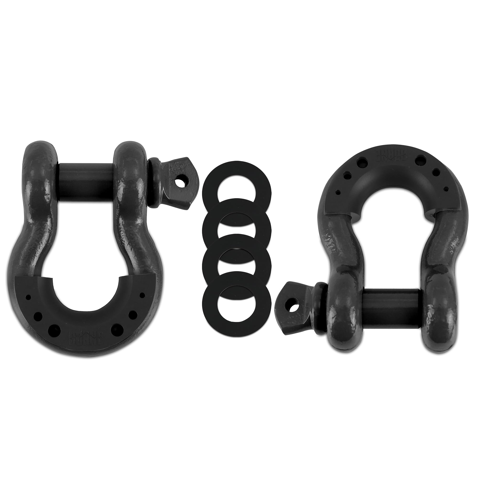 3/4" Mishimoto Steel D-Ring Shackle Set, 2 Pieces, Gunmetal