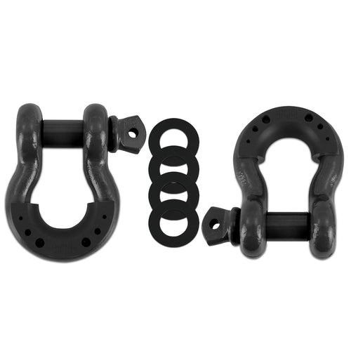 3/4" Mishimoto Steel D-Ring Shackle Set, 2 Pieces, Gunmetal