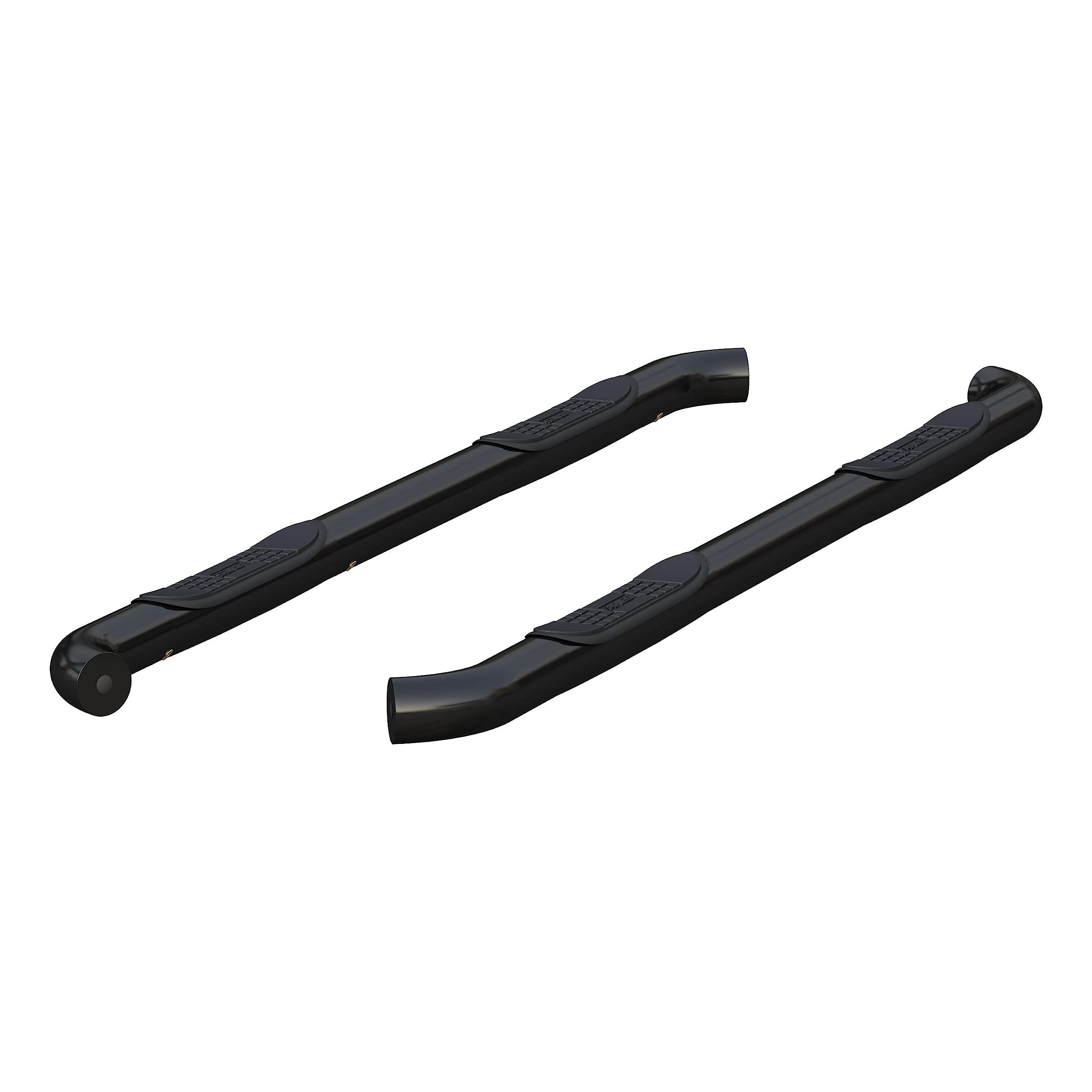 3-Inch Round Black Steel ARIES Nerf Bars, No-Drill, Fits Select Nissan Frontier, Suzuki Equator