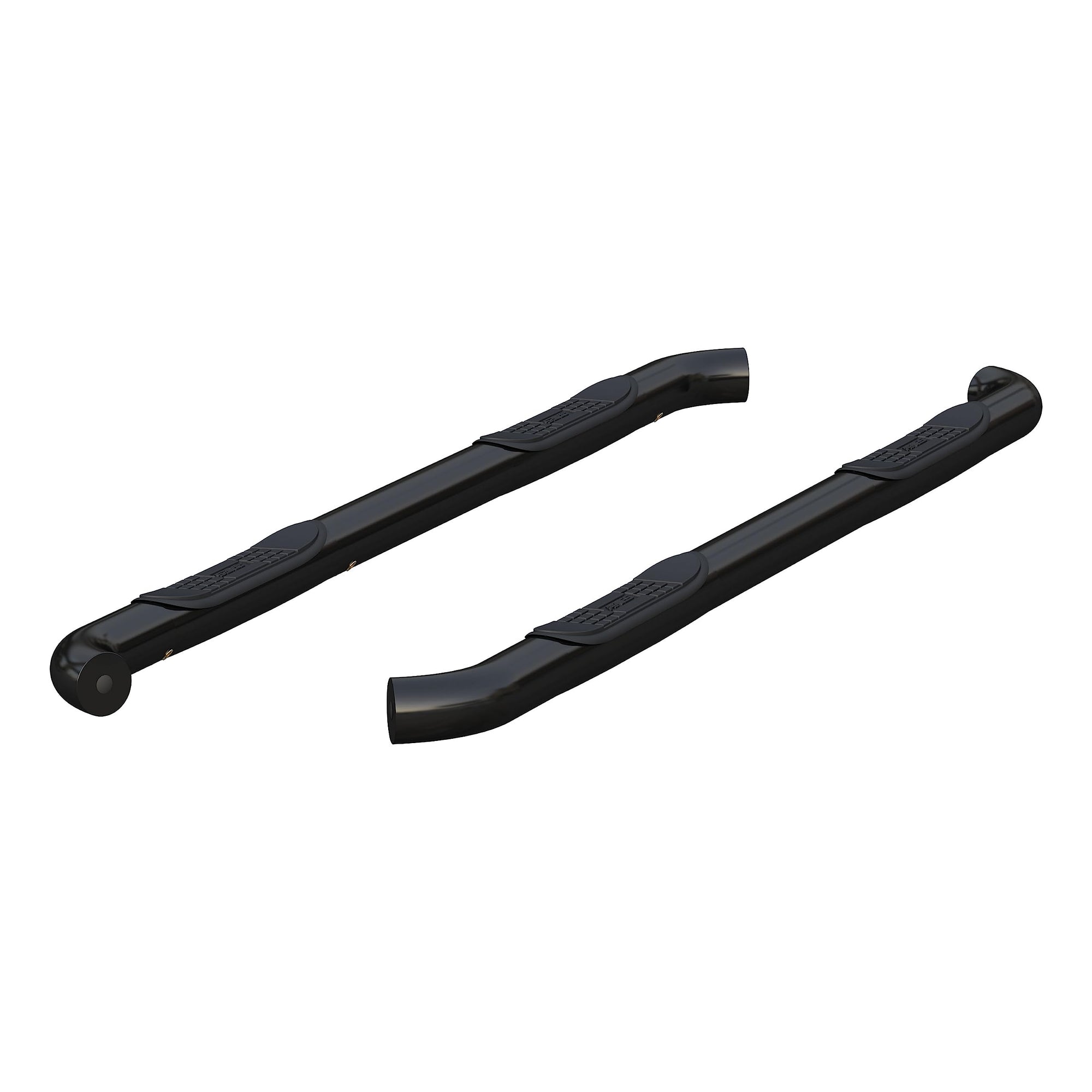 3-Inch Round Black Steel ARIES Nerf Bars, No-Drill, Fits Select Nissan Frontier, Suzuki Equator