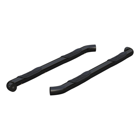 3-Inch Round Black Steel ARIES Nerf Bars, No-Drill, Fits Select Nissan Frontier, Suzuki Equator