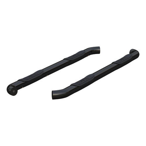 3-Inch Round Black Steel ARIES Nerf Bars, No-Drill, Fits Select Nissan Frontier, Suzuki Equator