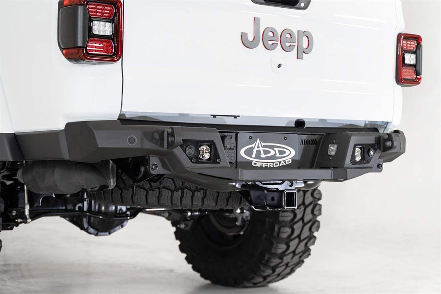 Addictive Desert Designs Front Replacement Bumper Addictive Desert R971241280103 fits Jeep Gladiator, Black