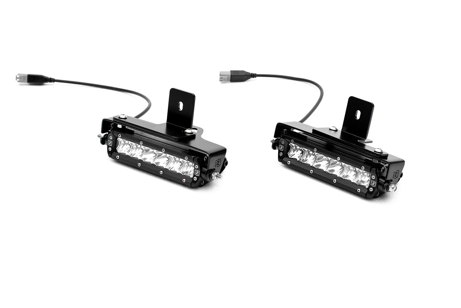 Under Rear Bumper ZROADZ LED Mounting Bracket & Kit - Compatible w/ 2019-2021 Ford Ranger - with (2) 6 Inch ZROADZ LED Lights (Included) with Wiring Harness - PN Z385881-KIT