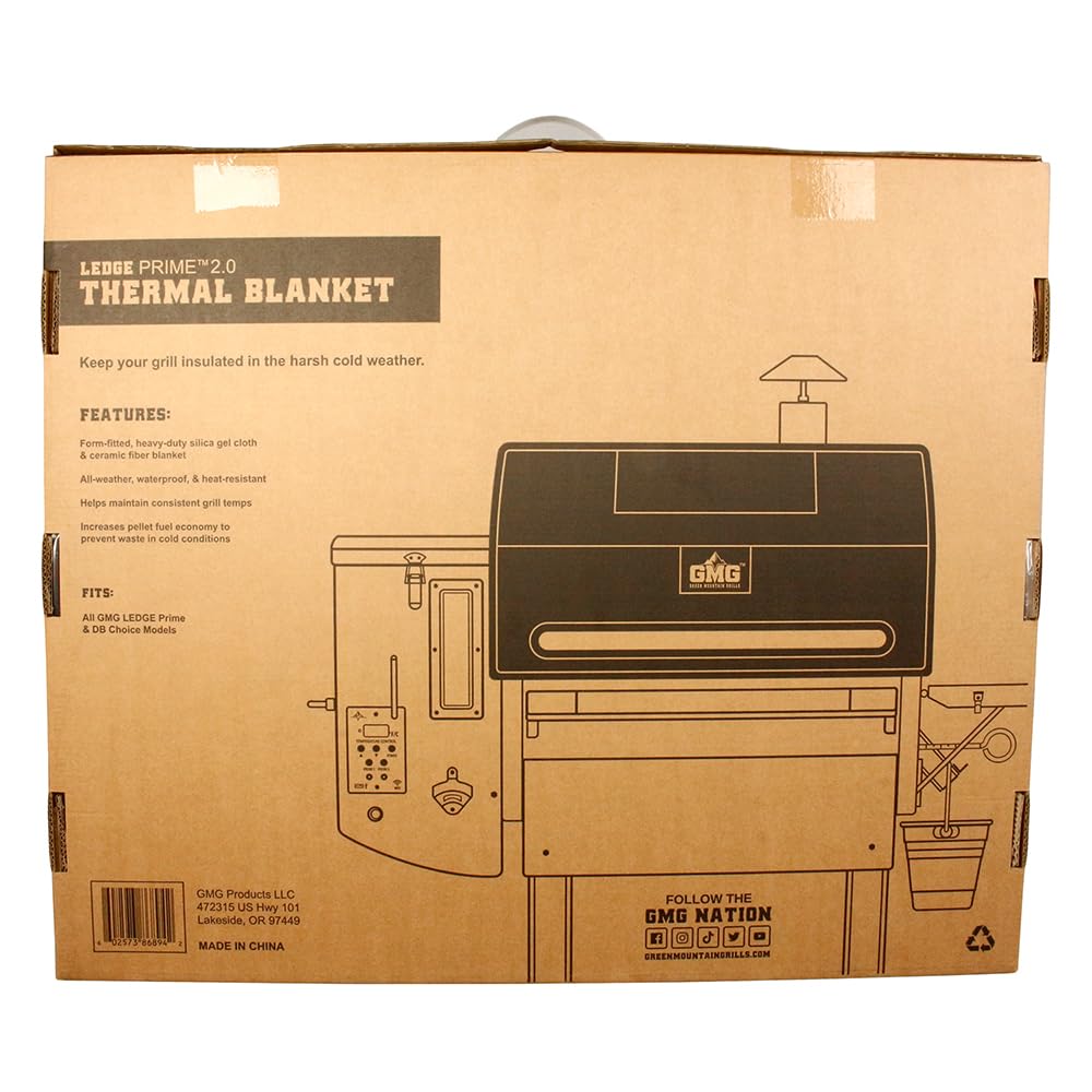 Green Mountain Grills Thermal Blanket Black for Ledge Prime & DB Models GMG-6047