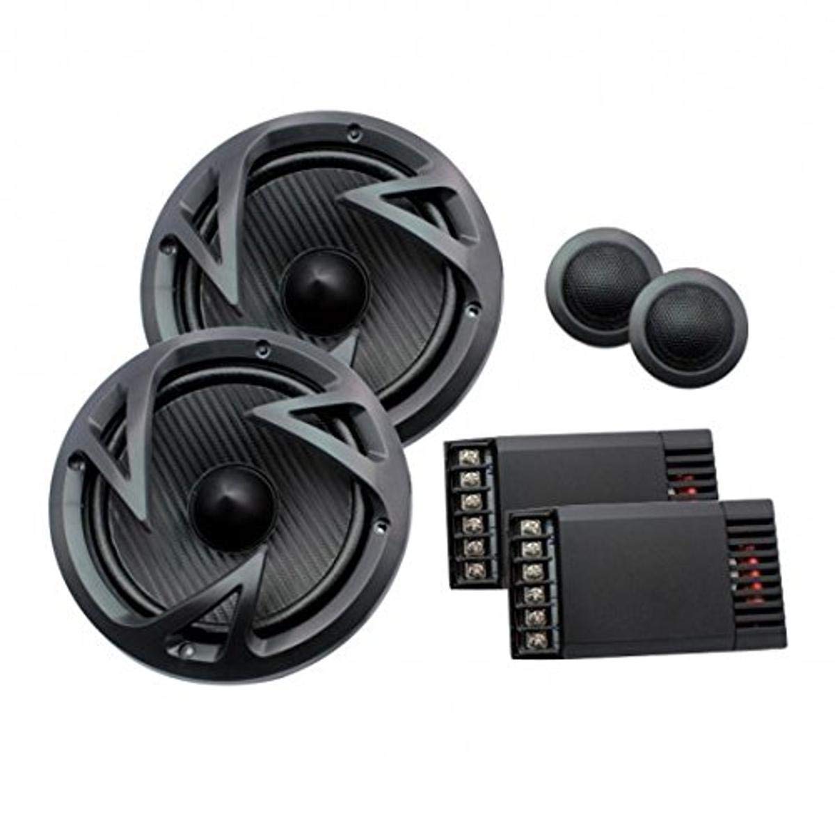 Power Acoustik 6.5" EF-60C Edge Series 500-Watt 2-Way Component Speaker System , BLACK