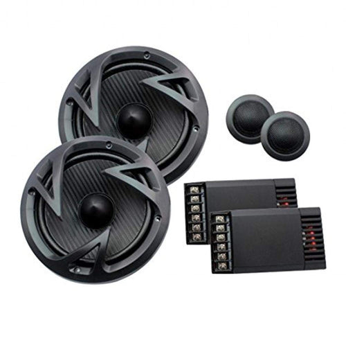 Power Acoustik 6.5" EF-60C Edge Series 500-Watt 2-Way Component Speaker System , BLACK