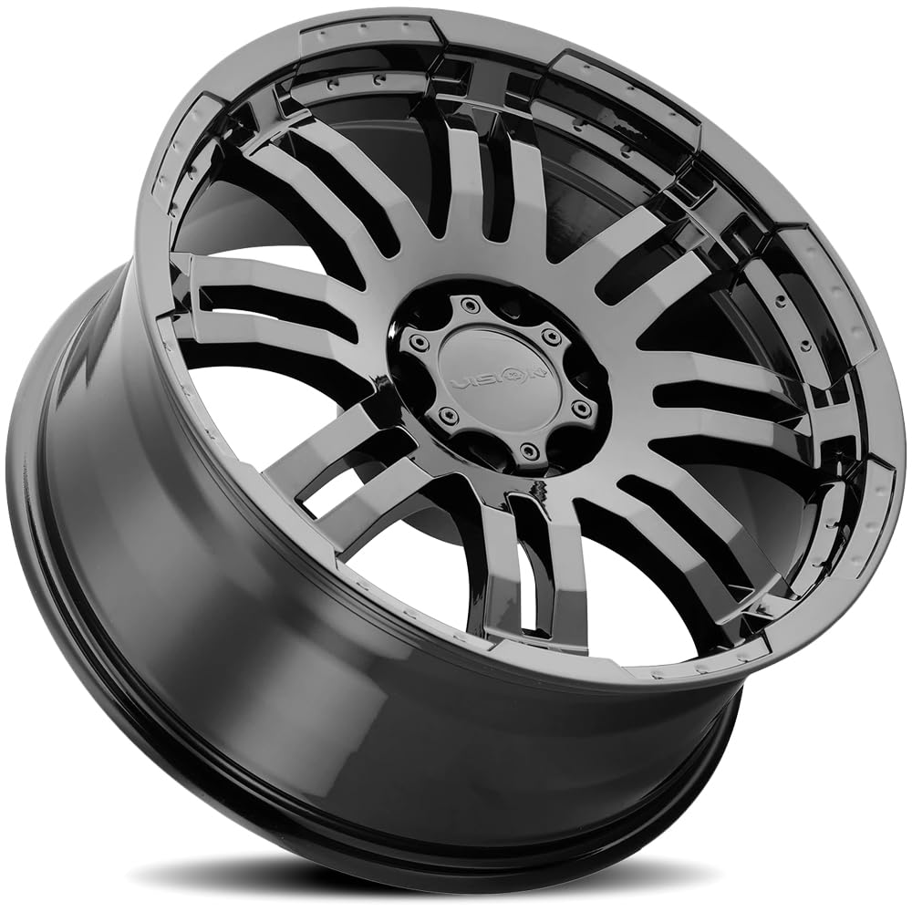 375 WARRIOR Vision Custom Wheel - 16x8, 0 Offset, 5x135 Bolt Pattern, 87.1mm Hub - Gloss Black Rim