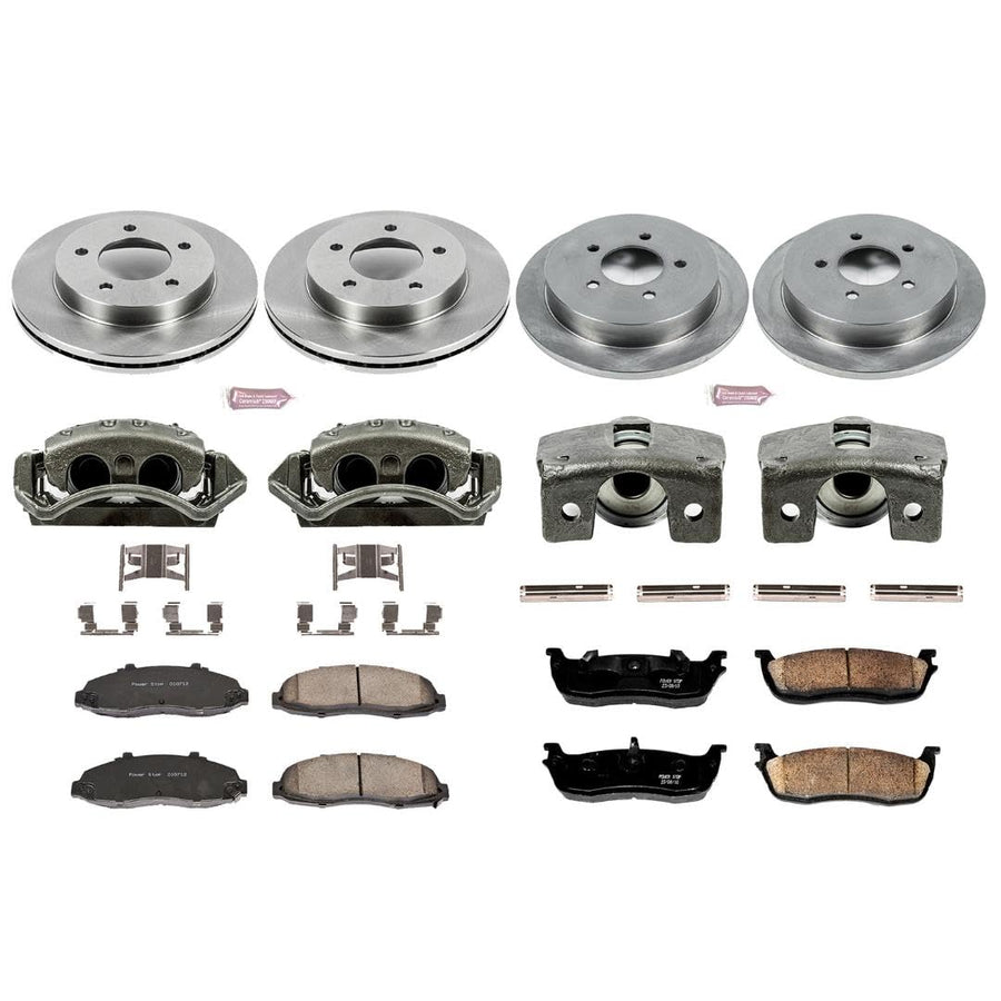 Power Stop KCOE1868 1-Click OE Replacement Brake Kit with Calipers For Ford F-150 2000-2003, Ford F-150 Heritage 2004 Autospecialty [Model Specific]