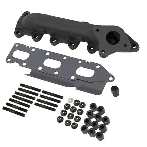 DIESEL BD 1043004 Exhaust Manifold; Right; Passenger Side; Incl. Manifold/Cross Over Tube/Egr Port; High Temp Black Coated;