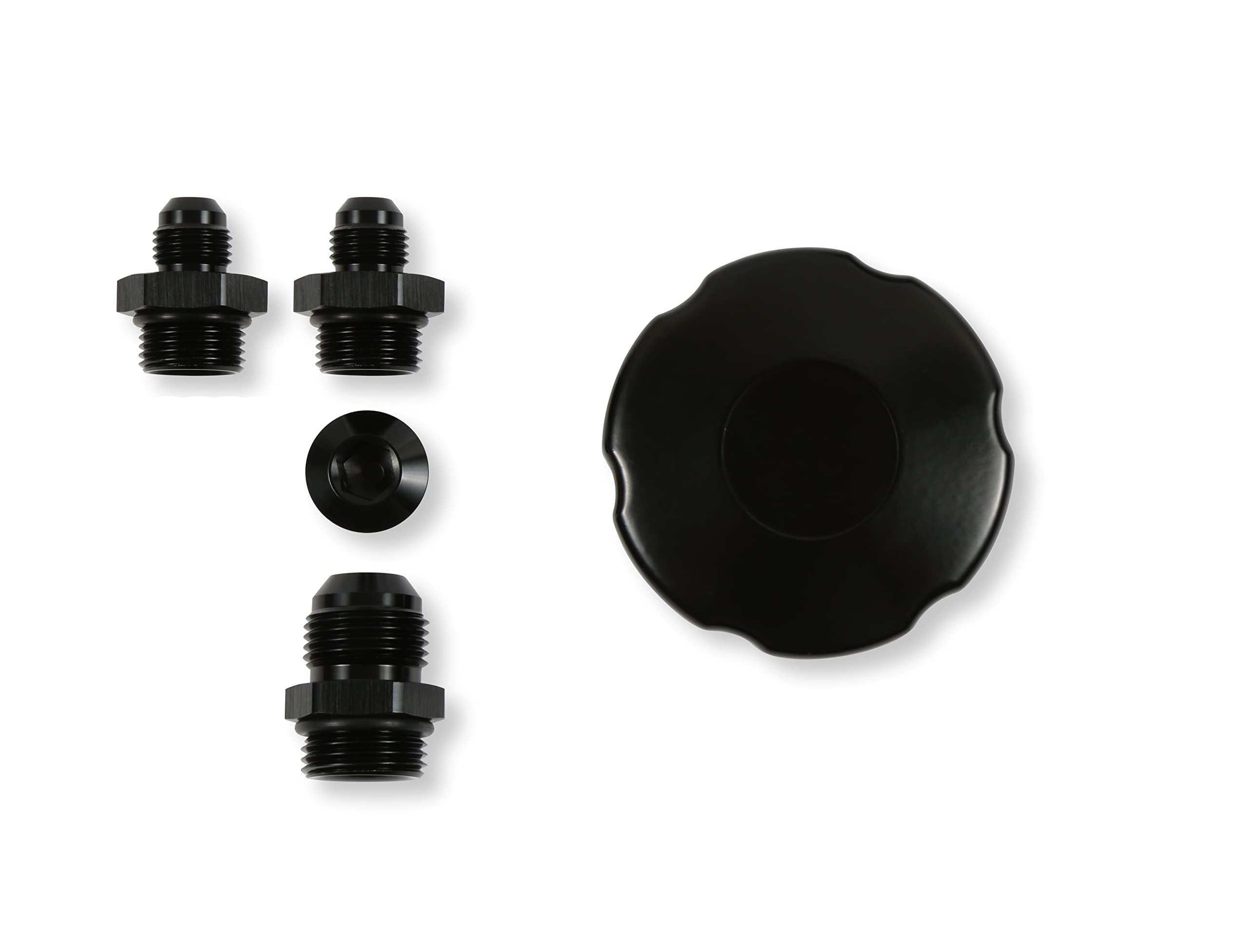 198-211 Holley Power Steering Remote Reservoir Polished Aluminum
