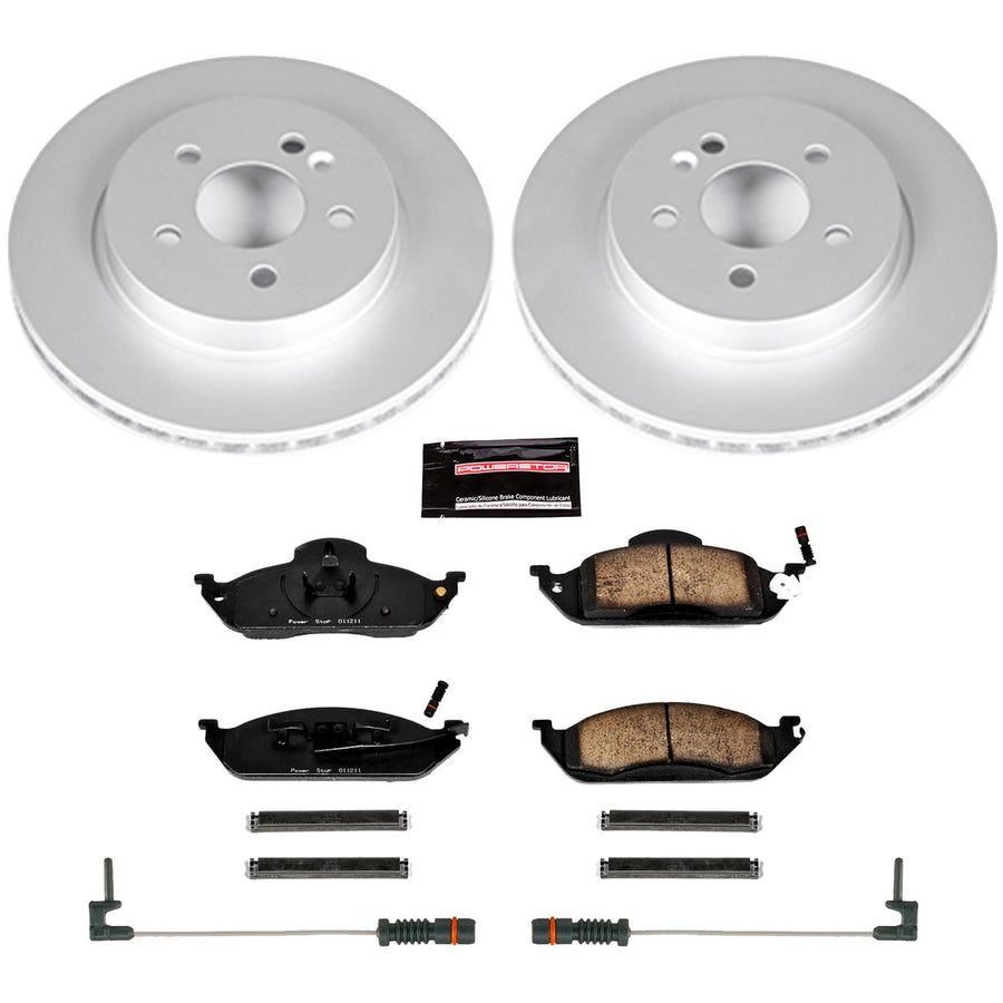 Power Stop Z23 CRK864 Front Evolution Geomet Coated Brake Kit For Mercedes-Benz ML320 1998-2003, Mercedes-Benz ML350 2003-2005, Mercedes-Benz ML430 1999 [Model Specific]