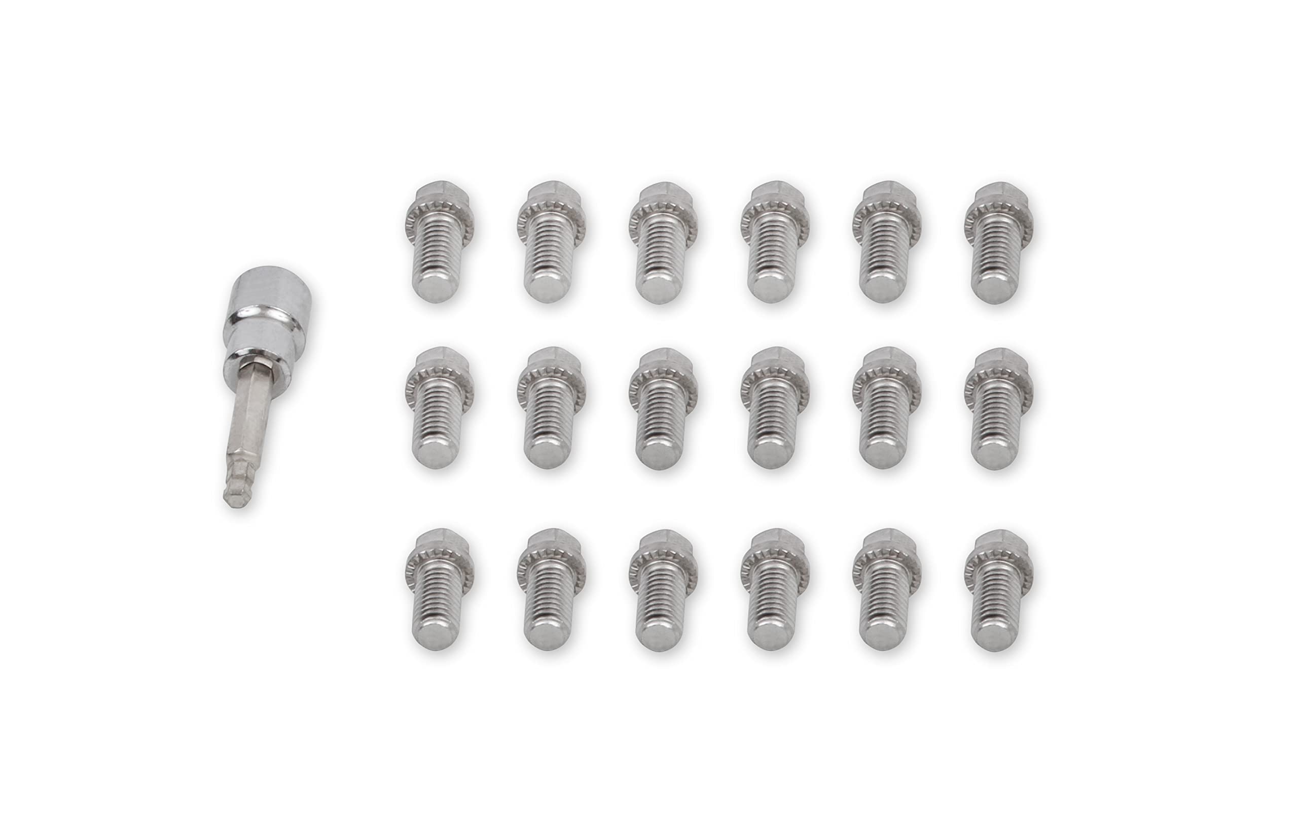Headlock Locking Header Bolt Mr. Gasket 2231G, (Set of 16)