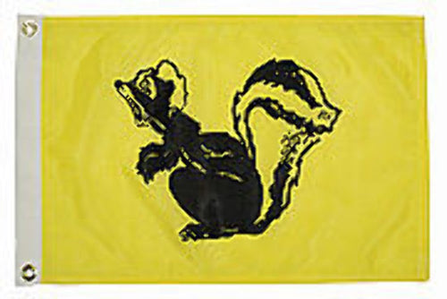 Skunk Boat Flag Taylor Made Products (12" x 18") Black