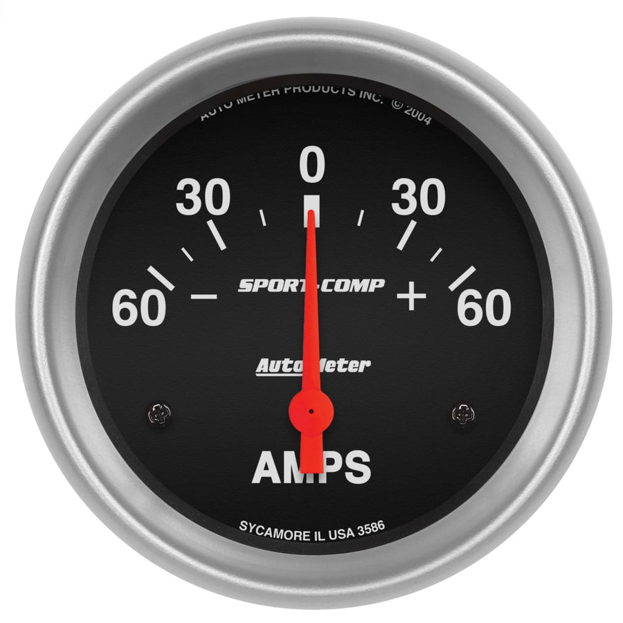 Auto Meter Sport-Comp Electric Ampmeter Gauge 3586