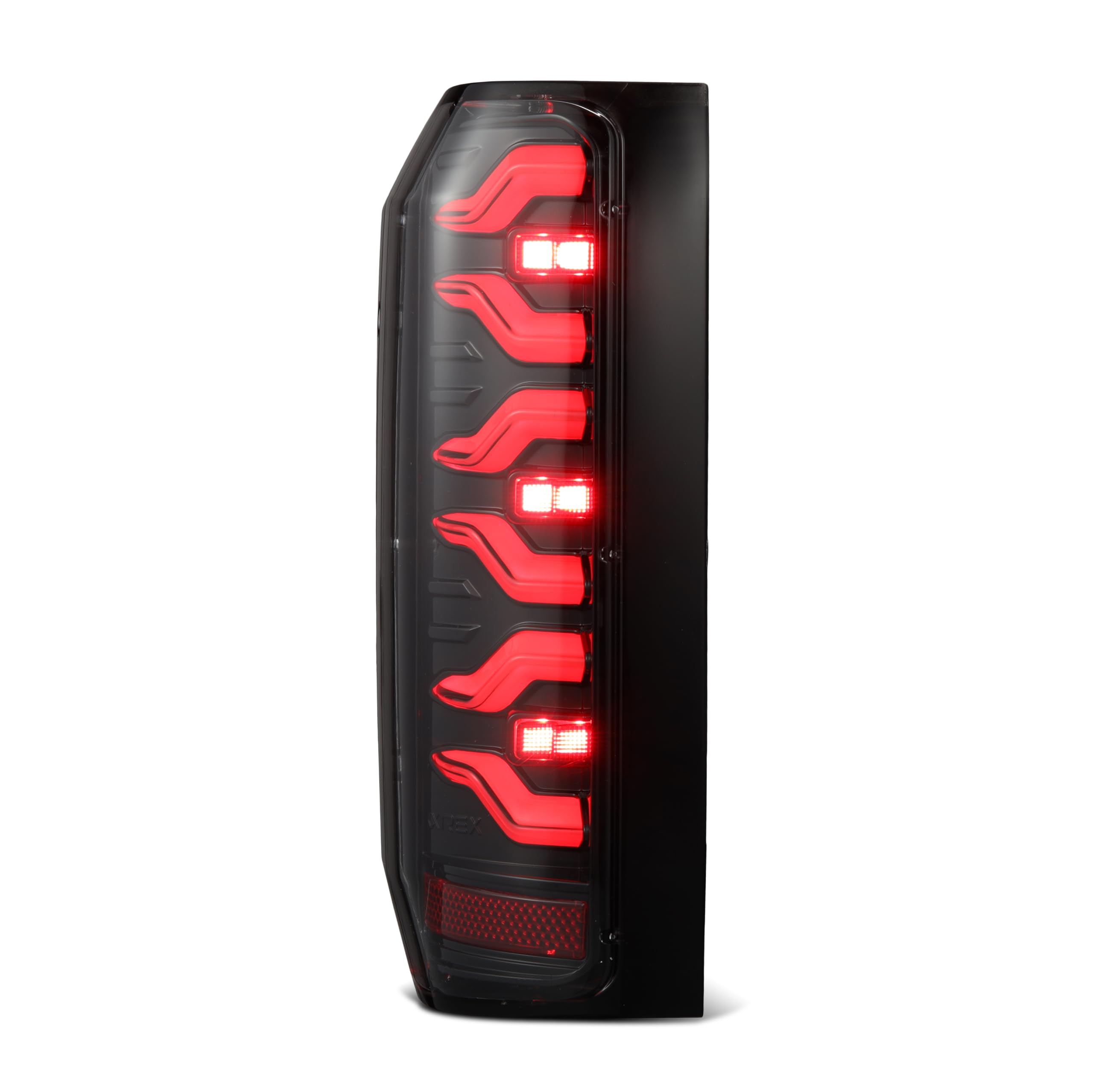 For Alpharex 87-96 F-Series F150 F250 F350/Bronco LUXX-Series LED Tail Lights Alpha-Black